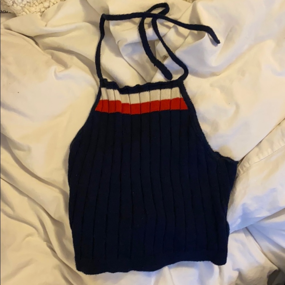 Brandy melville cropped halter top